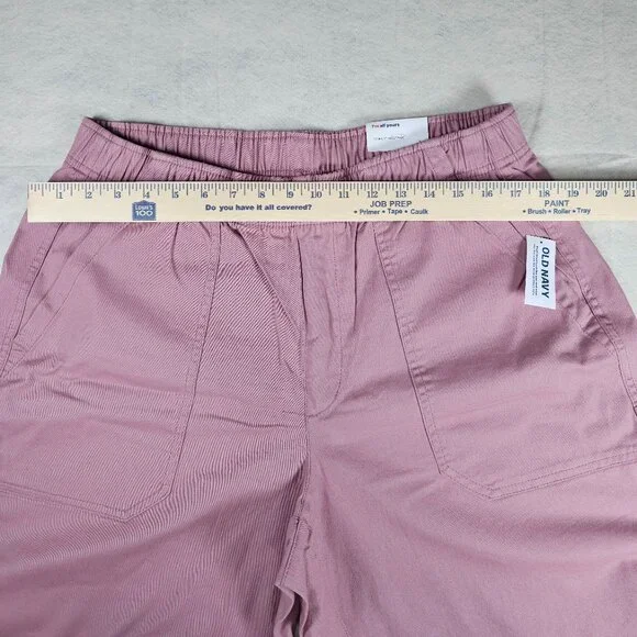 NEW Old Navy Rose Pink Comfort Waistband Ankle Pants Women's – Size Large - Picture 6 of 8